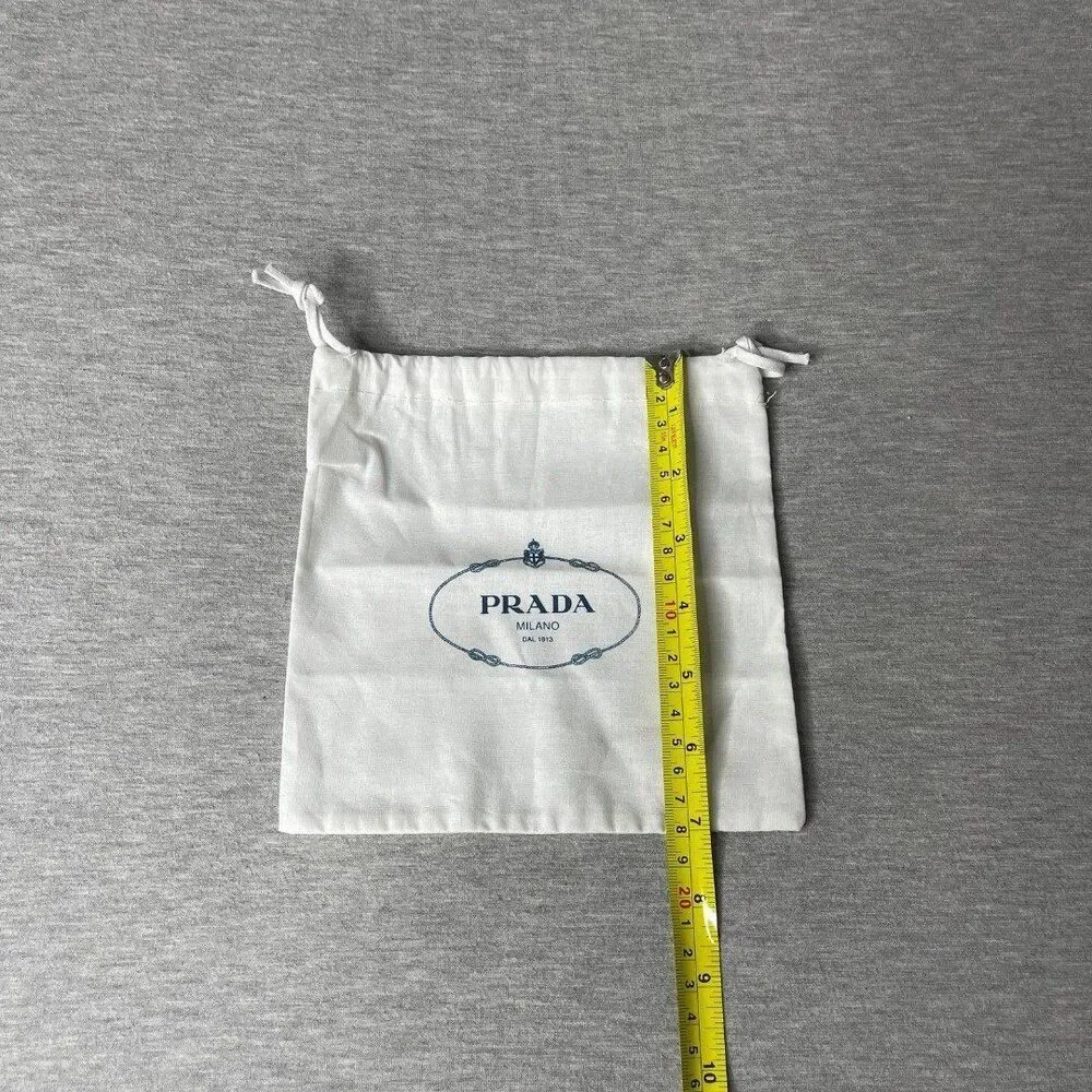 Prada Authentic Drawstring Gift & Dust Pouch Bag H7” x L7”